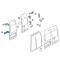 OEM Upper Hinge Diagram - 9T1Z-6126800-A