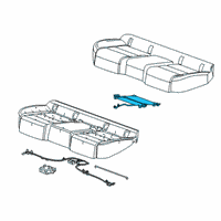 OEM 2019 Cadillac XT4 Seat Cushion Heater Diagram - 84410327