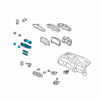 OEM 2010 Honda Civic Control Assy., Auto Air Conditioner *NH608L* (UH GUN METALLIC) Diagram - 79600-SNC-A45ZC