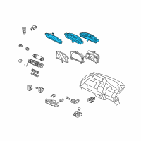 OEM 2006 Honda Civic Speedometer Assembly (Northland Silver) Diagram - 78120-SNC-A11