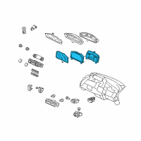 OEM 2006 Honda Civic Meter Assembly (Northland Silver) Diagram - 78220-SNC-A11