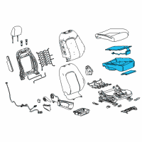 OEM 2018 Buick Encore Seat Cushion Pad Diagram - 95077997