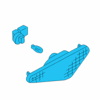 OEM Infiniti Lamp Assembly-Side Marker, RH Diagram - 26180-3Y300