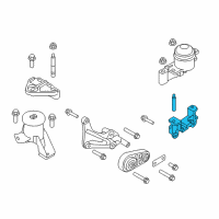 OEM Ford Fusion Transmission Mount Bracket Diagram - BE5Z-6038-B