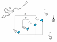 OEM 2021 Ford F-150 SENSOR - PARKING AID SYSTEM Diagram - LU5Z-15K859-AAPTM