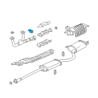 OEM Acura Rubber, Exhaust Mounting Diagram - 18215-S3V-A01