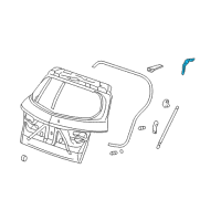 OEM Acura RDX Hinge, Passenger Side Tailgate Diagram - 68210-STK-A01ZZ