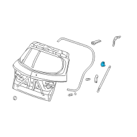 OEM Bracket, Passenger Side Tailgate Opener Stay (Upper) Diagram - 74823-STK-A00