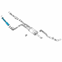 OEM 2016 Nissan NV3500 Exhaust Tube Front Diagram - 20020-1PD0A