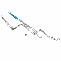 OEM 2018 Nissan NV3500 Exhaust Tube Assembly, Front Diagram - 20010-9JJ0A