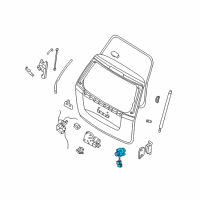 OEM 2011 Kia Sedona Back Door Key Sub Set Diagram - 812504DF00