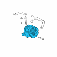 OEM 2008 Buick Lucerne Alternator Diagram - 84009382