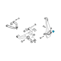 OEM Nissan Pathfinder Armada Nut-Knuckle Spindle Diagram - 40262-7S100