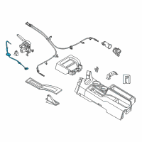 OEM Nissan Cable Assy-Parking Brake, Front Diagram - 36402-3LM0A