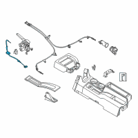 OEM 2013 Nissan NV200 Cable Assy-Parking Brake, Front Diagram - 36402-3LM0A