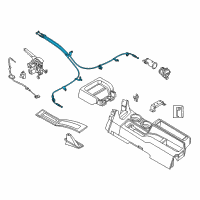 OEM Nissan NV200 Cable Assy-Parking, Rear RH Diagram - 36530-3LM0A