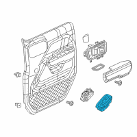 OEM 2021 Jeep Wrangler Switch-Door Lock Diagram - 6AC61DX9AC