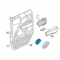 OEM 2021 Jeep Gladiator Switch-Mirror Diagram - 68282215AB