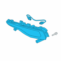 OEM 2017 Kia K900 Front Fog & Daytime Running Lamp Assembly, Right Diagram - 922023T220