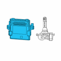 OEM 2022 Jeep Compass MODULE-TIRE PRESSURE MONITORING Diagram - 68462417AA