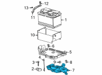 OEM 2022 Chevrolet Trailblazer Bracket Diagram - 60003162