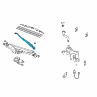 OEM Lexus SC430 Windshield Wiper Arm Assembly, Right Diagram - 85211-24101