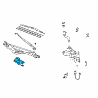 OEM 2006 Lexus SC430 Motor Assy, Windshield Wiper Diagram - 85110-24080