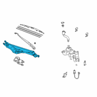 OEM 2002 Lexus SC430 Link Assy, Windshield Wiper Diagram - 85150-24081