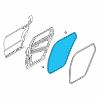 OEM 2022 Hyundai Palisade W/STRIP Assembly-RR Dr Side LH Diagram - 83130-S8000