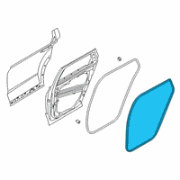 OEM 2022 Hyundai Palisade W/STRIP-RR Dr Body Side LH Diagram - 83110-S8000