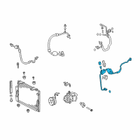 OEM 2016 Toyota Sequoia AC Line Diagram - 88716-0C270