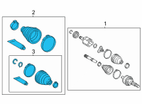 OEM 2021 Toyota Highlander Boot Kit Diagram - 04429-0E023