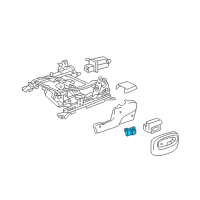 OEM Buick Rainier Lumbar Switch Diagram - 89039380