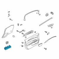 OEM 2015 Ford Fusion Window Switch Diagram - DP5Z-14529-AB