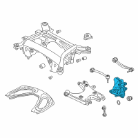 OEM BMW M6 Gran Coupe Wheel Carrier, Rear Left Diagram - 33-32-2-284-141