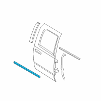 OEM 2008 Dodge Ram 1500 Seal-Door Diagram - 55277032AC