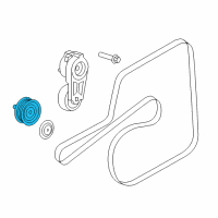 OEM Dodge Magnum Pulley-Idler Diagram - 4792835AA