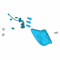 OEM Chevrolet Sonic Tail Lamp Assembly Diagram - 42407872