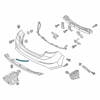 OEM 2017 Hyundai Elantra Reflector/Reflex Assembly-Rear RH Diagram - 92406-F2000