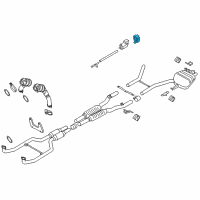 OEM 2017 BMW M6 Gran Coupe Rubber Mounting Diagram - 18-30-7-551-543