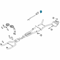 OEM 2013 BMW ActiveHybrid 7 Rubber Mounting Diagram - 18-30-7-551-543