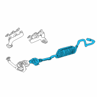 OEM 2007 Ford Ranger Muffler & Pipe Diagram - 7L5Z-5230-F