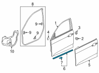 OEM 2022 Honda Civic SEAL, FR- DR (LOWER) Diagram - 72328-T20-A01