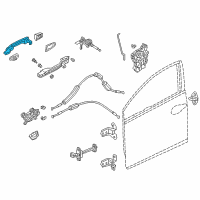 OEM 2014 Honda CR-V Handle, Passenger Side (Crystal Black Pearl) Diagram - 72141-TR0-A11ZD