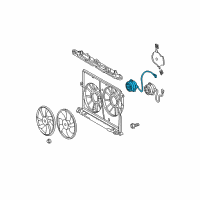 OEM Toyota Corolla Fan Motor Diagram - 16363-0H210