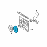 OEM Toyota Corolla Fan Blade Diagram - 16361-0H250