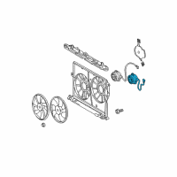 OEM Toyota Matrix Fan Motor Diagram - 16363-0H200