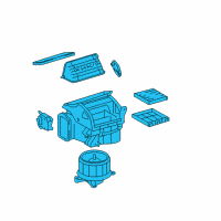 OEM Lexus LS460 Blower Assembly Diagram - 87130-50121