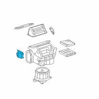 OEM 2016 Lexus LS600h Blower Damper Servo Sub-Assembly, No.1 Diagram - 87106-50580