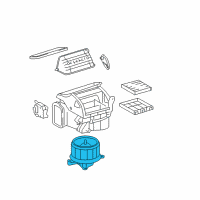 OEM Lexus LS460 Motor Sub-Assy, Blower Diagram - 87103-50141